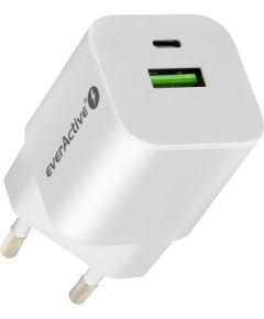 everActive GaN SC-390Q wall charger with USB QC3.0 socket and USB-C PD PPS 30W