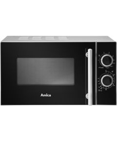 Amica AMGF20M1GS microwave Countertop Grill microwave 20 L 700 W Black, Silver