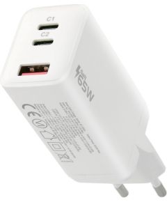 everActive GaN SC-650Q wall charger with USB QC4+ socket and 2x USB-C PD PPS 65W