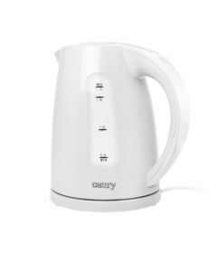 Camry Kettle CR 1255  Standard, Plastic, White, 2200 W, 360° rotational base, 1.7 L