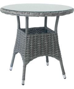 Стол WICKER D78xH75см, темно-коричневый