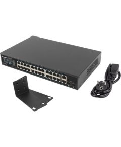 Lanberg RSGE-24P-2GE-2S-360 network switch Unmanaged