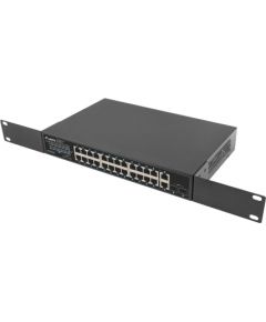 Lanberg RSGE-24P-2GE-2S-250 network switch Unmanaged