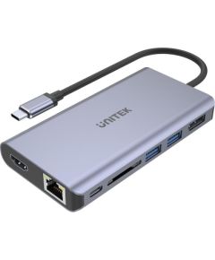 UNITEK uHUB S7 USB 3.2 Gen 1 (3.1 Gen 1) Type-C Grey