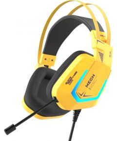 Gaming headphones Dareu EH732 USB RGB (yellow)