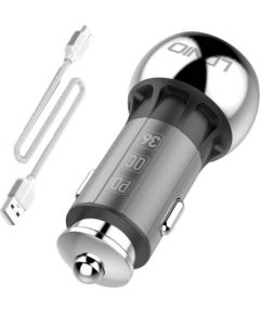 LDNIO C1 USB, USB-C Car charger + Kabel USB-C Cable