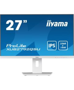 iiyama ProLite XUB2792QSU-W5 computer monitor 68.6 cm (27") 2560x1440 pixels Wide Quad HD LED White