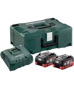 Piederumu komplekts Metabo 18 V; 2x5,5 Ah; LiHD + lādētājs ASC Ultra