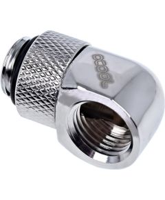 Alphacool Eiszapfen 90° L-angle adapter short 1/4", chrome-plated - 17249