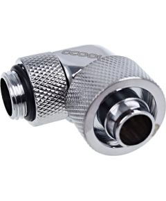 Alphacool Eiszapfen 90° hose fitting 1/4" on 16/10mm, chrome-plated - 17237
