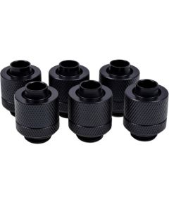 Alphacool Eiszapfen hose fitting 1/4" on 13/10mm, 6-pack black - 17228