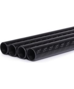 Alphacool Carbon HardTube 13mm 4x 80cm, tube (black, set of 4)