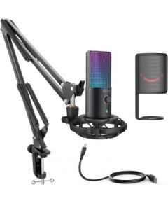 RGB, USB MICROPHONE BUNDLE WITH ARM STAND & SHOCK MOUNT FOR STREAMING FIFINE T669 PRO / FIFINET669PRO3
