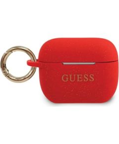 Guess GUACAPSILGLRE AirPods Pro cover czerwony|red Silicone Glitter