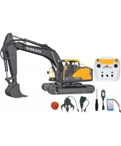 Jamara Excavator Volvo EC160E Metal, play figure (yellow/dark grey, 1:16)