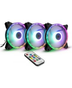 Inter-Tech Argus RS-07 RGB Set 120x120x25 - 88885537