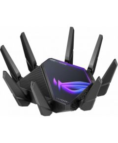 Asus Wifi 6 802.11ax Quad-band Gigabit Gaming Router ROG GT-AXE16000 Rapture  802.11ax, 1148+4804+4804+48004 Mbit/s, 10/100/1000 Mbit/s, Ethernet LAN (RJ-45) ports 4, MU-MiMO Yes, No mobile broadband, Antenna type External/Internal, 1xUSB 3.2, 1x USB 2.0