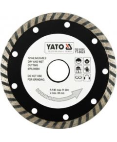 Dimanta griešanas disks Yato YT-6023; 125x22,2 mm