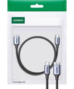 Cable USB-C to Micro USB UGREEN 15231, 0.5m (space gray)