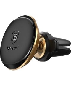 Baseus Magnetic Air Vent Car Mount Holder with cable clip Gold