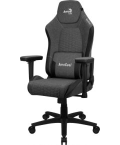 Aerocool CROWNASHBK, Ergonomic Gaming Chair, Adjustable Cushions, AeroWeave Technology, Black