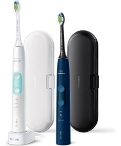 Philips 4500 series ProtectiveClean 5100 HX6851/34 2-pack sonic electric toothbrushes with accessories