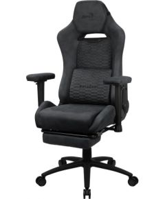 Aerocool ROYALSLATEGR Premium Ergonomic Gaming Chair Legrests Aerosuede Technology Grey