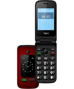 eSTAR Digni Flip Clamshell Phone 2.4''+ 1.77" Red