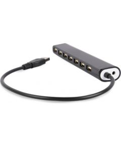 Gembird UHB-U2P7-04 USB 2.0 7-port hub, black