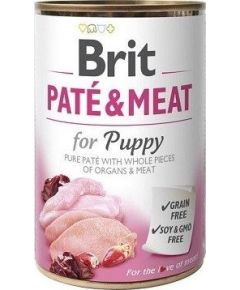 Brit Brit Pate & Meat Dog Puppy puszka 400g