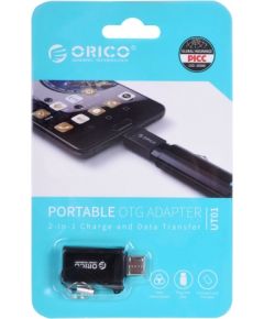 ORICO ADAPTER USB-C - USB-A 3.1, M/F, BLACK, ALU