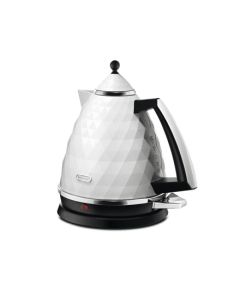 Delonghi Kettle KBJ2001W Standard, Plastic, White, 2000 W, 1.7 L, 360° rotational base