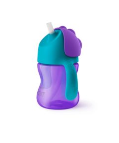 Philips AVENT SCF 796/02 Krūzīte ar elastīgu salmiņu, 200 ml, 9M+, lillā