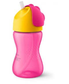 Philips AVENT SCF 798/02 Krūzīte ar elastīgu salmiņu, 300 ml, 12M+, rozā