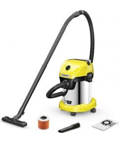 Sausās un mitrās tīrīšanas putekļsūcējs Karcher WD 3-18 S; 18 V (bez akumulatora un lādētāja)