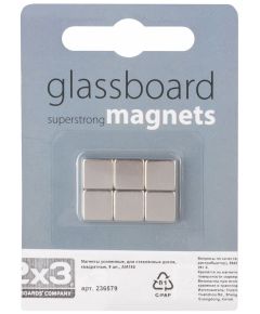 2x3 magnēti stikla tāfelei AM150