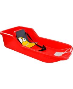 Пластиковые санки Hamax со спинкой Baby Bob красный