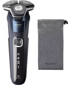 PHILIPS S5885/10 Shaver Series 5000, Wet& Dry skuveklis (lādējams), zils