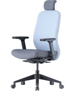 Up Up Athene ergonomic office chair Black, Grey + Blue fabric