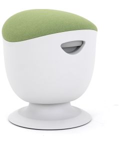 Up Up Seul ergonomic balance stool White, D42 Green fabric