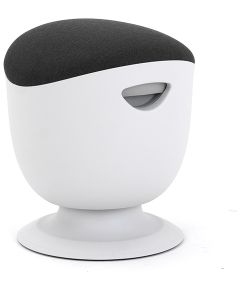 Up Up Seul ergonomic balance stool White, D48 Black(DG) fabric