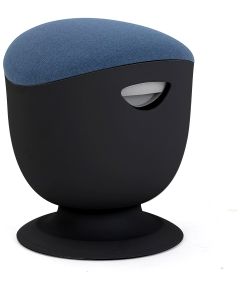 Up Up Seul ergonomic balance stool Black, D47 Blue fabric