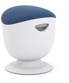 Up Up Seul ergonomic balance stool White, D47 Blue fabric