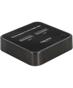 DeLOCK USB 3.0 docking and cloning station 2 x M.2 NVMe, docking station (black, M.2 SSD)