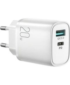 Joyroom  
 
       fast charger USB-A QC3.0 / USB-C PD 20W 
     White