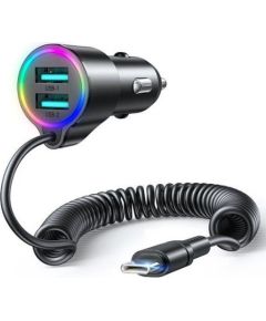 Joyroom  
 
       3-in-1 fast car charger with USB-C cable 1.5m 17W 
     Black Автомобильные зарядные устройства
