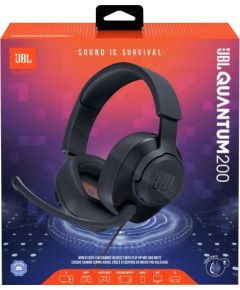 JBL Quantum 200 Headphone Wired Gaming Headset with Microphone, Black EU