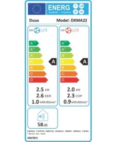 Duux DXMA22 Smart Mobile Airconditioner + Heat function 2.3kW 9000BTU/h
