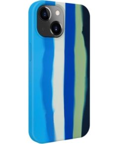 Evelatus  
       Apple  
       iPhone 14 Multi-Colored Silicone Case 
     Blue