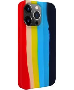 Evelatus  
       Apple  
       iPhone 13 Pro Max Silicone case Multi-Colored 
     Rainbow